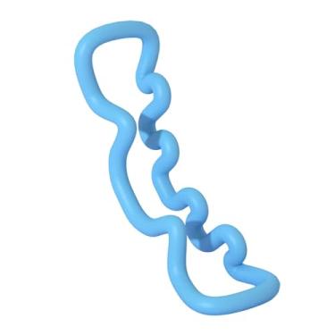 Imagem de OIIBWQ Massagem de tecido profundo, maca de costas versátil, dispositivo de massagem de corpo inteiro para pescoço e quadris, Azul