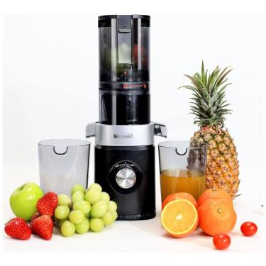 Imagem de Centrifuga de Frutas com Motor Potente, Mastigação Lenta e Fácil de Limpar, 110V 150W, Soseki, Preta