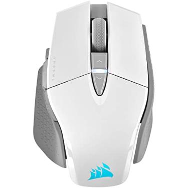 Imagem de Corsair Mouse para jogos M65 RGB Ultra Wireless Tunable FPS - Tecnologia sem fio Slipstream Sub-1ms, sensor óptico de 26.000 DPI, até 120 horas de vida útil da bateria, 8 botões programáveis - branco