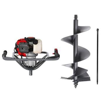 Imagem de Perfurador De Solo Gasolina Branco Bps52 Com Broca De 200mm + Alongado