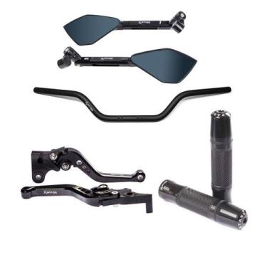 Imagem de Kit Guidão Original Manopla Jupiter TM2 Manete Cb250f - Stark Race, Pr