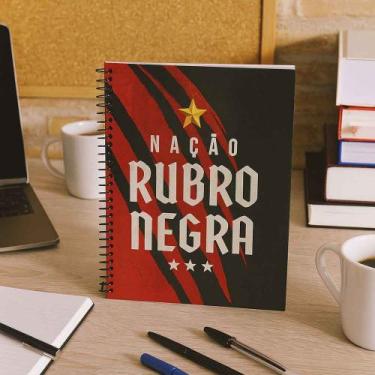 Imagem de Caderno Grande Capa Dura 10 Matérias Flamengo Smart, Nação Rubro Negra