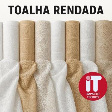 Imagem de Toalha de Mesa Plástica Rendada - Corte RETO 1 mt - Leia descrição Toa