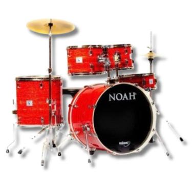 Imagem de Bateria Noah Sc 5 Completa Poplar Street Red Bumbo 20