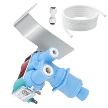 Imagem de C-Tzu Conjunto De Válvula Entrada Água Para Refrigerador W10179146 Whirlpool Kenmore Maytag Amana Kitchenaid Ikea Sears E Outros, Substitui Wpw10179146 W10155357 W10408179