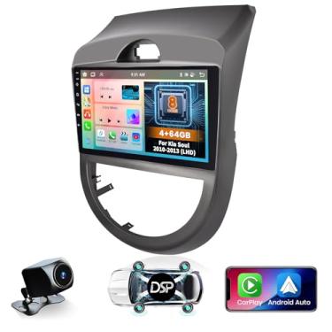 Imagem de [8 núcleos 4 + 64 GB] Hikity para Kia Soul 2010 2011 2012 2013 (LHD) Android Car Stereo, tela sensível ao toque de 9 polegadas 1280 x 720 IPS suporte para rádio veicular sem fio Carplay 59UI Navegação