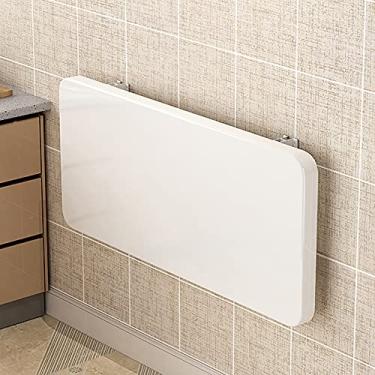 Imagem de LJHSS Mesa dobrável para parede, mesa de jantar flutuante para computador, mesa de jantar, mesa suspensa para economia de espaço, pequena mesa de cozinha dobrável, para casa, cozinha, escritório