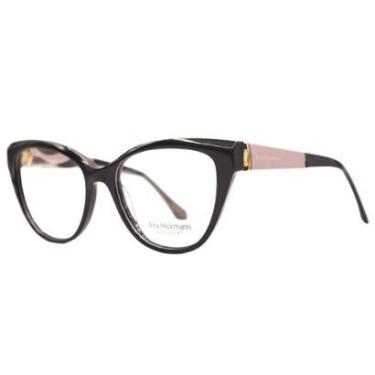 Imagem de Óculos de Grau Ana Hickmann Duo Fashion Preto ANA8 A01-53-Feminino