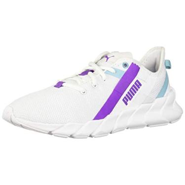 Imagem de PUMA Tênis de treinamento infantil Weave Xt - Branco, Branco, 5.5 Big Kid