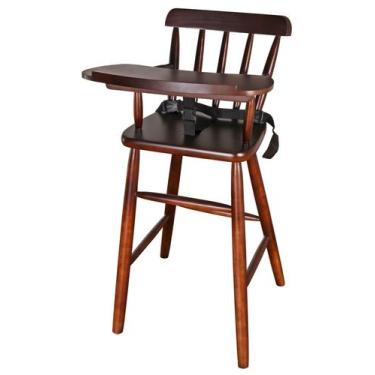 Imagem de Cadeirão Infantil em Madeira cor Tabaco 93cm - 50377 - Sun House