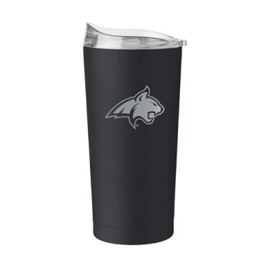 Imagem de Logo Brands NCAA Montana State Bobcats 590 ml Copo inoxidável com revestimento em pó - Copo diário isolado de parede dupla para bebidas quentes ou frias, tampa de lábio alto, cor do time