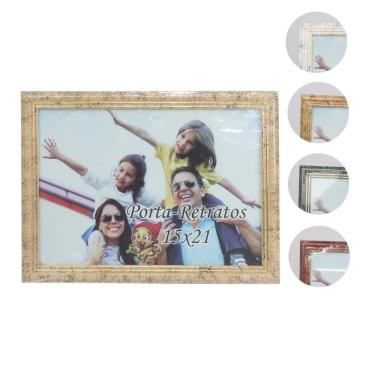 Imagem de Porta Retrato 15x21 de Madeira Color - Tudo em Caixa