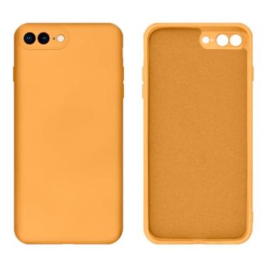 Imagem de Capinha Compativel com iPhone 7 Plus / 8 Plus Silicone Aveludado com Proteção de Câmera