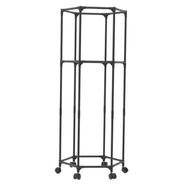 Imagem de Ｂｅｓｇａ Solução de Armazenamento de Cabideiro para Roupas, Cabideiro Portátil de Grande Capacidade para Secador de Roupas em Lavanderias, Saias de Roupas E Va, Preto Duplo