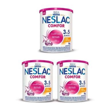 Imagem de Kit 3 Neslac Comfor Zero Lactose Composto Lácteo 700g Cada - Nestlé