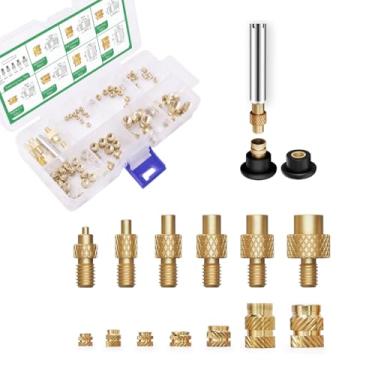 Imagem de Pontas de inserção e inserções roscadas M2 M2.5 M3 M4 M5 M6 M8, adaptador de ferro de solda, pontas de solda para ferro de solda 936, acessórios de impressora 3D, inserções roscadas para plástico