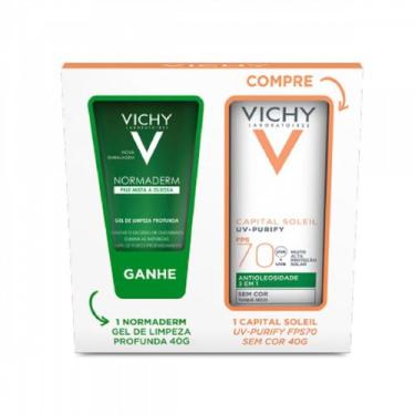 Imagem de Vichy Protetor Solar Facial Capital Uv Purify Sem Cor Fps 70 40g + Gel