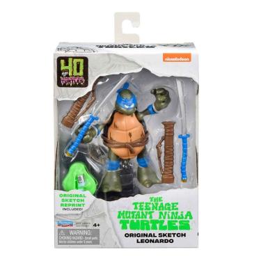 Imagem de Boneco Leo (Sketch) 11Cm Com Acessórios - Tartarugas Ninja