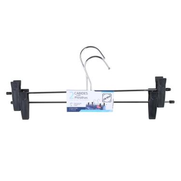 Imagem de Conjunto de Cabide de Pressão com 2 Unidades Arthi Cromado