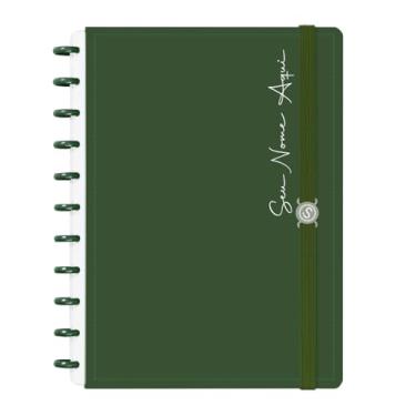 Imagem de Caderno de Disco Inteligente Personalizado Iscool G Solid Colors Verde Militar