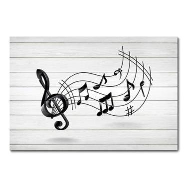 Imagem de Placa Decorativa - Notas Musicais - 0323plmk - Allodi