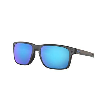 Imagem de Óculos de Sol Oakley Masculino OO9384 Holbrook Mix Retangulares, Aço/Prizm Safira Iridium Polarizado, 57 mm