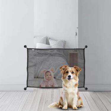 Imagem de Cerca para Cachorro e Criança Tela Grade de Proteção para Porta e Escada Removível