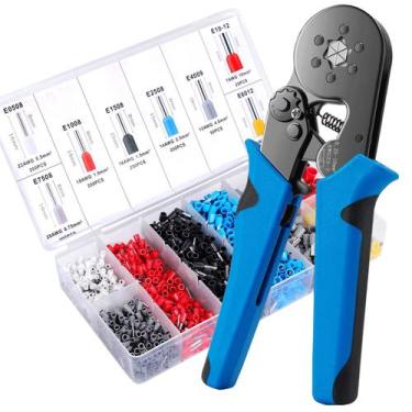 Imagem de Alicate Crimpar Terminal Tubular Estrela com Ilhos Isolado 0,25mm a 10