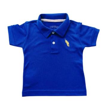 Imagem de Camiseta Roupa Bebê Gola Polo Piquet e Infantil com Bordado - Patrulha