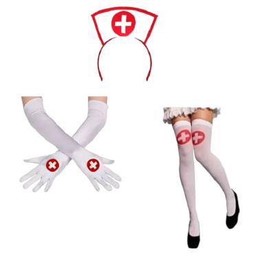 Imagem de Fantasia De Enfermeira C/ Tiara Meias E Luvas