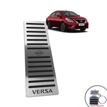 Imagem de Descanso De Pé Aço Inox Nissan Versa 2012/2014 Preto