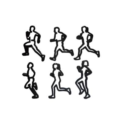 Imagem de 10 peças de molde de cortador de biscoito esportivo de corrida, conjunto de cortador de fondant de plástico, molde de corte de bolo, ferramentas de decoração de bolos
