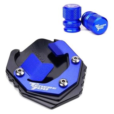 Imagem de Compatível com Tenere 700 2019 2020 2021 2022 2023 Acessórios de motocicleta Suporte lateral extensão de pé almofada ampliadora Tenere700 (Blue Combo-B)