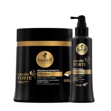 Imagem de Kit Cavalo Forte 1 Máscara 500ml 1 Tônico 120ml Haskell