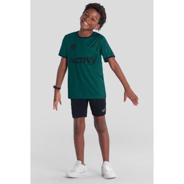 Imagem de Bermuda infantil menino em dry sport Brandili Active, 6, Preto