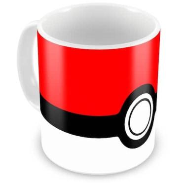 Imagem de Caneca Personalizada Pokémon Pokebola de Porcelana - Amo Canecas