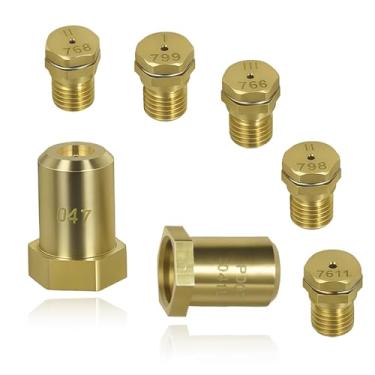 Imagem de WB28X24757 Kit de conversão LP para GE Gas Range (7 peças) – Converte gás natural em propano, serve para série JGB660–JGB750, bocais de latão durável, fácil instalação e fluxo de gás preciso