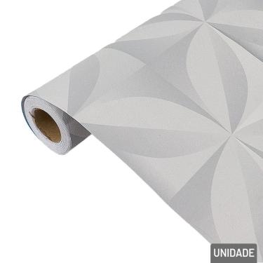 Imagem de Papel de Parede 45cm X 5m Arabesco Cinza - Tudo em Caixa