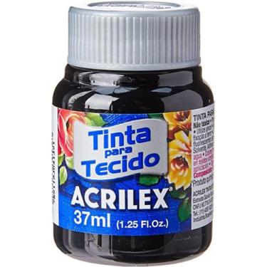 Imagem de Tinta acrilex preta 37ml para tecido