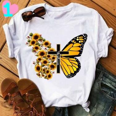 Imagem de Camiseta Tshirt Cristã,  Babylook Feminina, Jesus - loja dinka, m