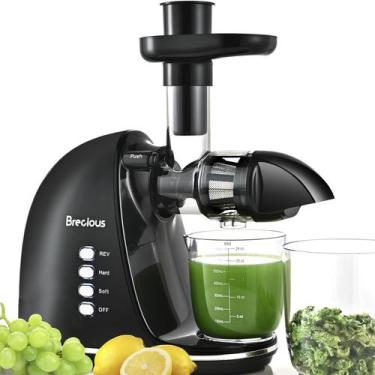 Imagem de Espremedor BRECIOUS Cold Press de 2 velocidades Quiet Reverse Black