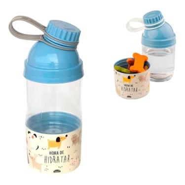 Imagem de Bebedouro Portátil Pet 2 em 1 com Comedouro – Garrafa de Água 360ml para Cães e Gatos, Ideal para Passeios e Viagens(1UNIDADE)