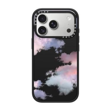 Imagem de CASETiFY Capa Impact para iPhone 17 Pro [fina/compatível com Magsafe/2,5 m. Proteção contra quedas de grau militar 4X] - Nuvens - Preto fosco