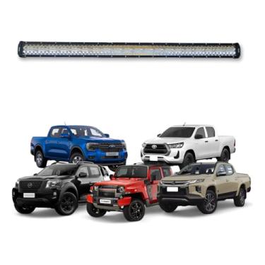 Imagem de Barra Led Reta 8d 648w 42 Pol 12/24v Caminhão Troller 4x4