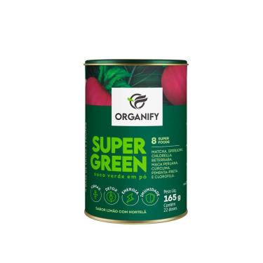 Imagem de Suco Verde Super Green Organify em Po Sabor Limão com Hortelã 165G