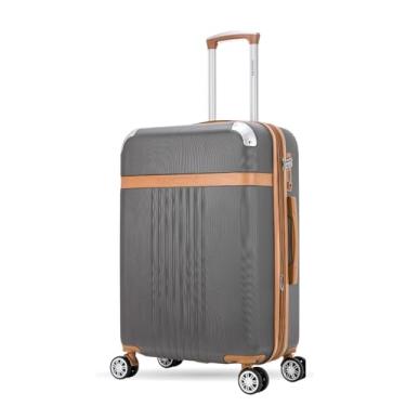 Imagem de Santino Mala de Viagem Média Athena Rígida ABS, Para Despacho 23kg, com 4 Rodas Duplas 360º, Cadeado TSA e Zíper Expansível