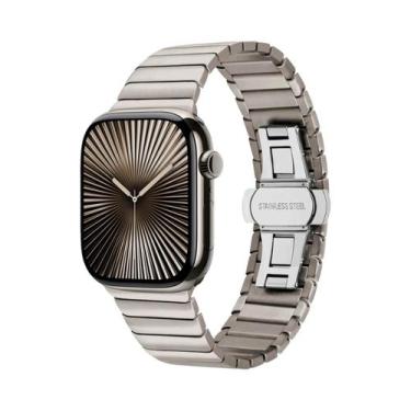 Imagem de Pulseira De Metal Em Aço Inoxidável Para Apple Watch 46 42mm Ultra3 49