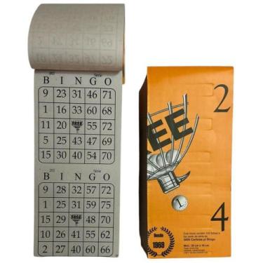 Imagem de Bloco para Bingo Bingão Jornal 2X1 com 100 Folhas Pacote com 18 Blocos