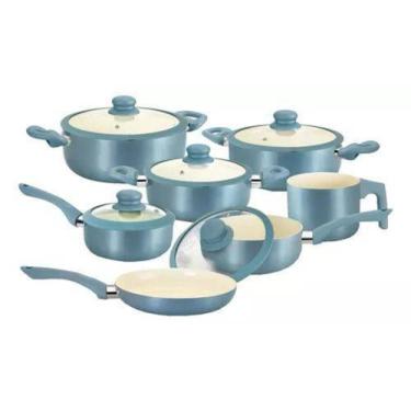 Imagem de Jogo de panelas de indução 7 peças genebra plus al163 - Casambiente