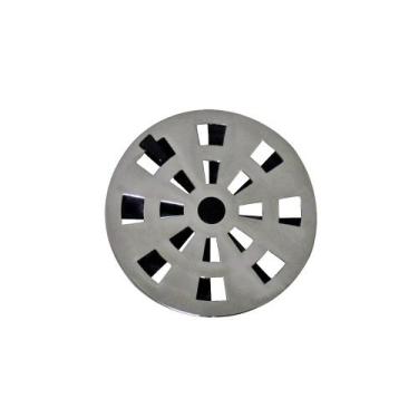 Imagem de Grelha Fere com Fecho Regulável Redonda Cromada 100mm